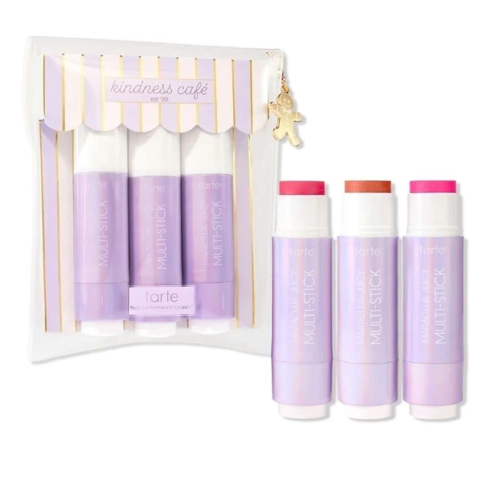 Tarte 6-Piece Limited Edition Kindness Café Maracuja Juicy Multi-stick Set, New